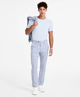 Alfani Men's Slim-Fit Plaid Suit Pants, Created for Macy's