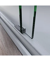 50-54in Sliding Shower Doors with Safety Glass and Easy Assembly