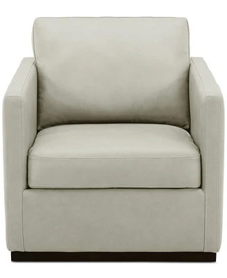 Clasea Leather Swivel Chair, Created for Macy's