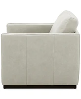 Clasea Leather Swivel Chair, Created for Macy's