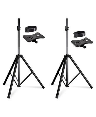 5 Core Speaker Stand Tripod Tall Adjustable Up to 72 Inch Dj Studio Monitor Stands Pole Mount