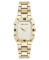 Anne Klein Women's Quartz Roman Numeral Bezel -Tone Alloy Metal Watch, 23mm