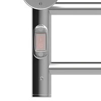 Electric Towel Warmer, 10-Bar, Aluminum, Chrome