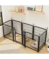 Streamdale Furniture Anti-Rust Dog Playpen: 8 Panels, 32" Height, Foldable, Diy Shapes