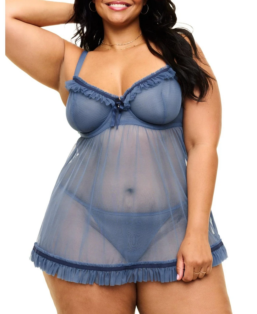 Adore Me Plus Tayla Babydoll Lingerie