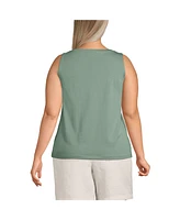 Lands' End Plus Supima Cotton Tank Top