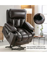 Streamdale Furniture Electric Recliner Chair with Heat & Massage