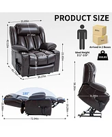 Streamdale Furniture 350 lbs Power Lift Recliner with Massage & Heating