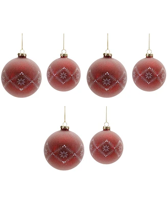 Slickblue Set of 6 Festive Ornaments for Christmas Decor