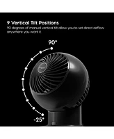 Iris Usa Iris Usa, Woozoo Oscillating Fan with Remote & Timer, 3 Speed Settings, Black