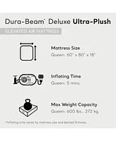 Intex Dura-Beam Deluxe Ultra Plush Headboard Queen Mattress with Built-In Pump