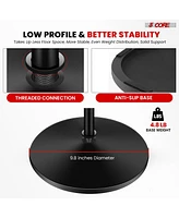 5 Core Mic Stand Floor Height Adjustable Universal Heavy Duty Microphone Stands Round Base Soporte De microfono for Studio Singing Church On Stage