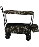 Streamdale Furniture Outdoor Garden Park Utility Kids Wagon Portable Beach Trolley Cart Camping Foldable Folding Wagon