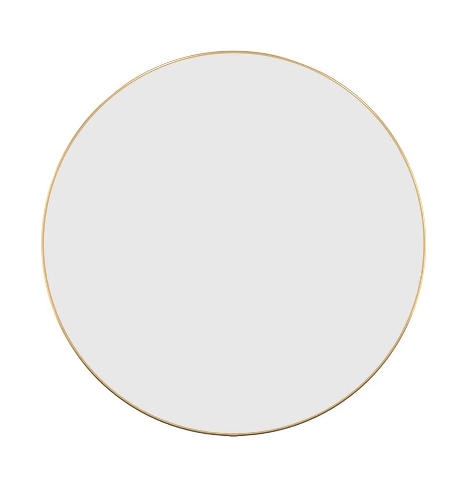 vidaXL Wall Mirror Gold 23.6" Round