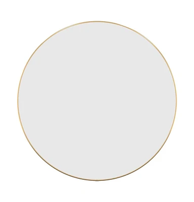 vidaXL Wall Mirror Gold 23.6" Round