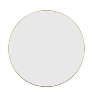 vidaXL Wall Mirror Gold 23.6" Round