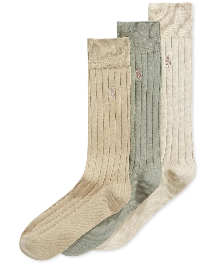 Polo Ralph Lauren Men's Three-Pack Crew Socks