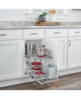 Rev-a-Shelf Kitchen Cabinet Pull Out Shelf Organizer, 15 x 22 In, 5WB2-1522CR-1
