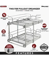 Rev-a-Shelf Kitchen Cabinet Pull Out Shelf Organizer, 15 x 22 In, 5WB2-1522CR-1