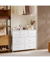 7 storage Spaces, assembled wardrobe lockers, bedroom furniture lockers, White