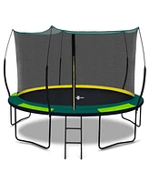 Streamdale Furniture Rust-Proof Trampoline with Galvanized Frame, Fiberglass Net Poles, and Safety Net