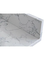 Streamdale Furniture 49 X 22 Bathroom Stone Vanity Top Carrara Jade Engineered Marble With Undermount Ceramic