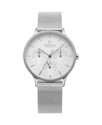 Obaku Women's Lind White Dial Watch - V212LMCIMC