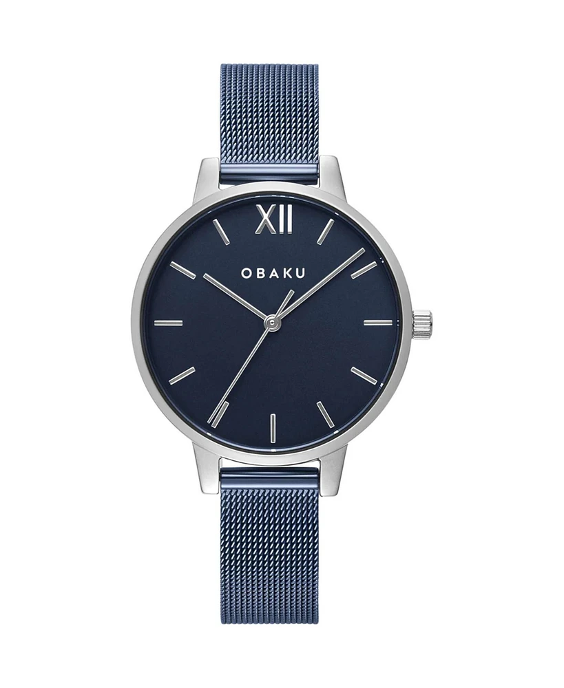 Obaku Women's Liv Arctic Blue Dial Watch - V209LXCLML