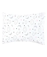 Hudson Baby Infant Girl Cotton Toddler Pillow Case, Dreamer, One Size