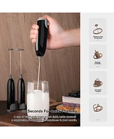 Skonyon Electric Coffee Milk Frother Handheld Automatic Egg Beater, Milk Whisk