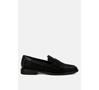 London Rag Hobbs Rhinestones Embellished Loafers