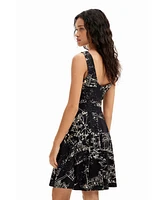 Desigual Women's Strappy skater dress