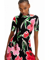 Desigual Women's Short floral skater dress