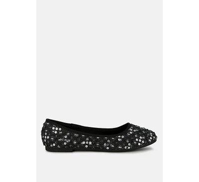 London Rag Sujet Sequin Ballet Flats