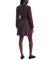 Levi's Women's Delray Printed Long-Sleeve Dress