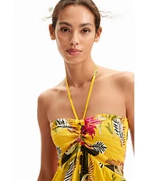 Desigual Women's Tropical halter neck jumpsuit