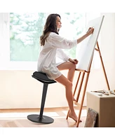 Homcom Mesh Ergonomic Wobble Stool for Standing Desks, with Rocking, Gray