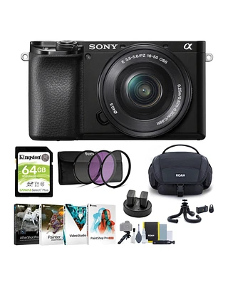 Sony Alpha a6100 Aps-c Mirrorless Camera with 16-50mm Lens Bundle