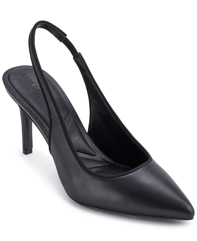 Karl Lagerfeld Paris Women's Rosalyn Pointed-Toe Slingback Pumps