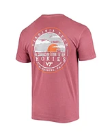 Image One Men's Maroon Virginia Tech Hokies Circle Campus Scene T-Shirt