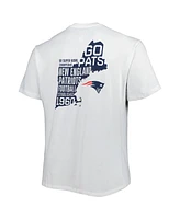 Fanatics Men's White New England Patriots Big Tall Hometown Collection Hot Shot T-Shirt