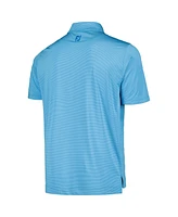 FootJoy Men's Blue Presidents Cup Micro Feeder Stripe Lisle ProDry Polo