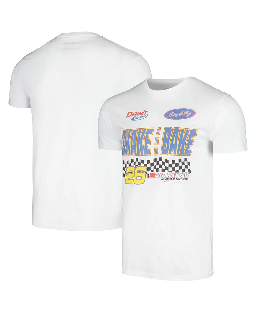 American Classics Men's and Women's White Talladega Nights Shake Bake Graphic T-Shirt