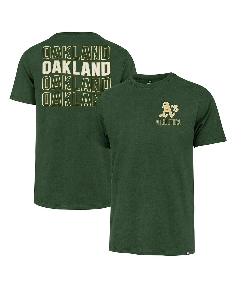 '47 Brand Men's Green Oakland Athletics Hang Back Franklin T-Shirt