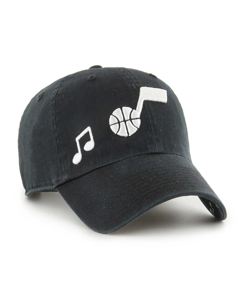 '47 Brand Women's Black Utah Jazz Confetti Undervisor Clean Up Adjustable Hat