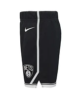 Nike Toddler Black Brooklyn Nets Icon Replica Shorts