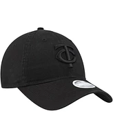 New Era Women's Minnesota Twins Black on Black Core Classic 9TWENTY Adjustable Hat