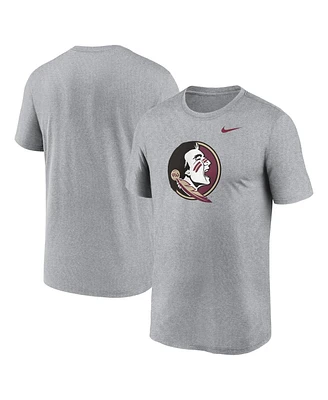 Nike Men's Heather Gray Florida State Seminoles Primetime Legend Logo T-Shirt