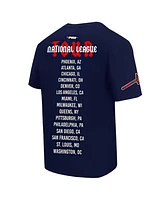 Pro Standard Men's Navy Atlanta Braves Oversized City Tour T-Shirt