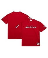 Mitchell & Ness Men's Joe Montana Scarlet San Francisco 49ers Retired Player Nickname T-Shirt